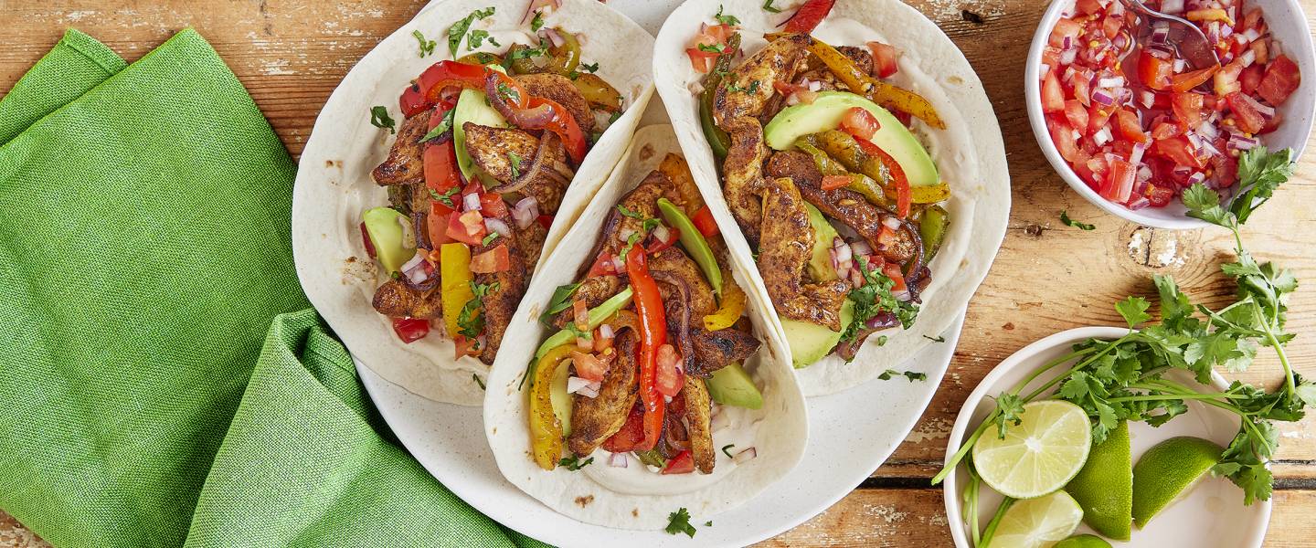 Cook Spicy Chicken Fajitas in 20 mins Simply Cook